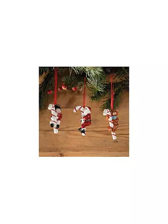 VILLEROY & BOCH | Weihnachtsschmuck Nostalgic Ornaments Santa, Teddy, Schaukelpferd 3tlg. | bunt