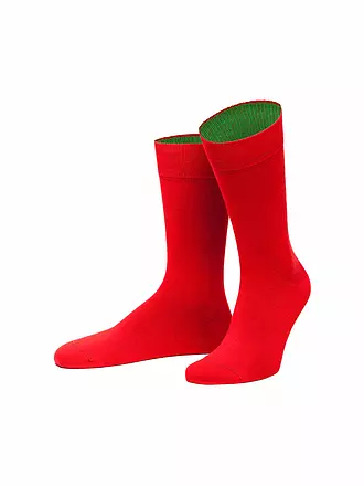 VON JUNGFELD | Socken Yukon / olive | rot