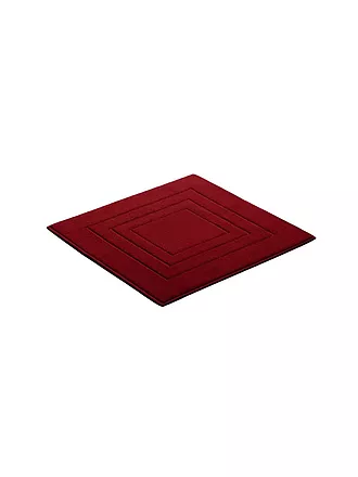 VOSSEN | Badteppich FEELING 60x60cm Flanell | rot