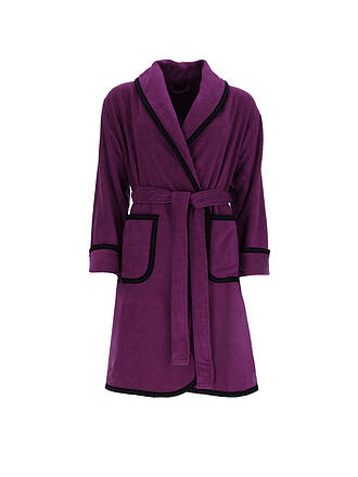 VOSSEN | Damen Bademantel LIMBO purple | weiss