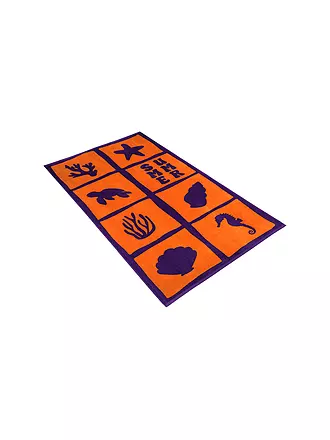 VOSSEN | Strandtuch SEA ANIMALS 100x180cm Orange | orange