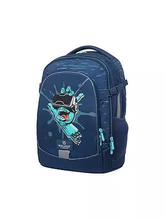 WALKER | Schulrucksack Fame 2.0 Uni 90ies Flower Blue | dunkelblau