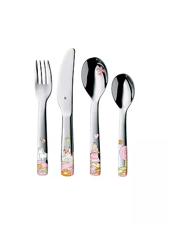 WMF | Kinder Besteck 4-teilig PRINZESSIN ANNELI Cromargan/Bunt | bunt