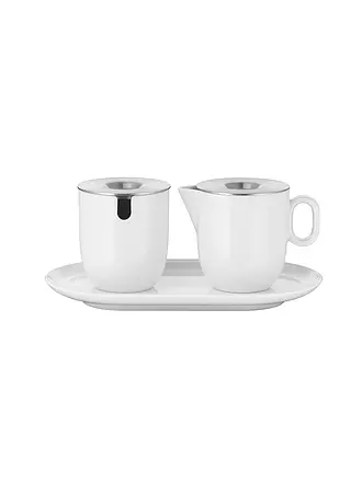 WMF | Zucker & Milch-Set 2-tlg. BARISTA Weiss / Edelstahl | weiss