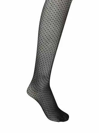 WOLFORD | Funktionsstrumpfhose CONTROL DOTS 20 fairly light / black | schwarz