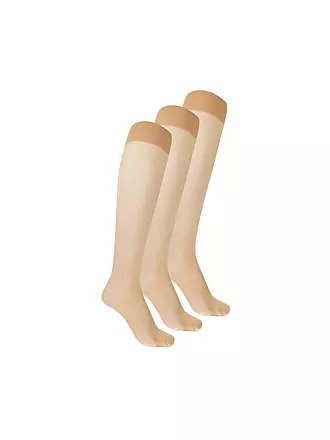 WOLFORD | Kniestrümpfe 3er Pkg. gobi | schwarz