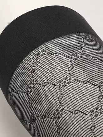 WOLFORD | Kniestrümpfe SHEER PATTERN 30 DEN black | hellbraun