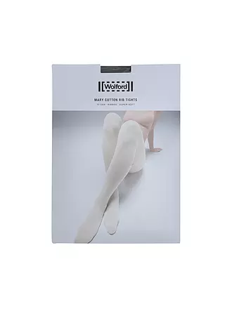 WOLFORD | Modestrumpfhose Mary Cotton Rib | schwarz