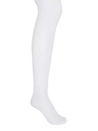 WOLFORD | Netzstrumpfhose TWENTIES back | weiss