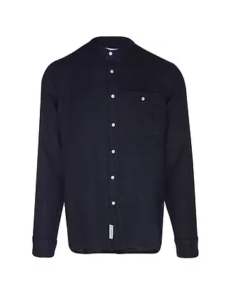 WOOLRICH | Leinenhemd Regular Fit | dunkelblau