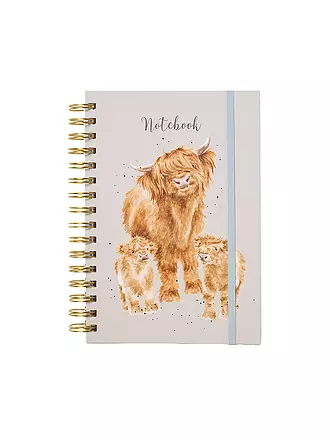 WRENDALE | Notizbuch A5  Highland Coo | hellgrau