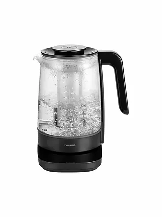 ZWILLING | Wasserkocher mit Teeeinsatz 1,7l Glas / Schwarz | weiss