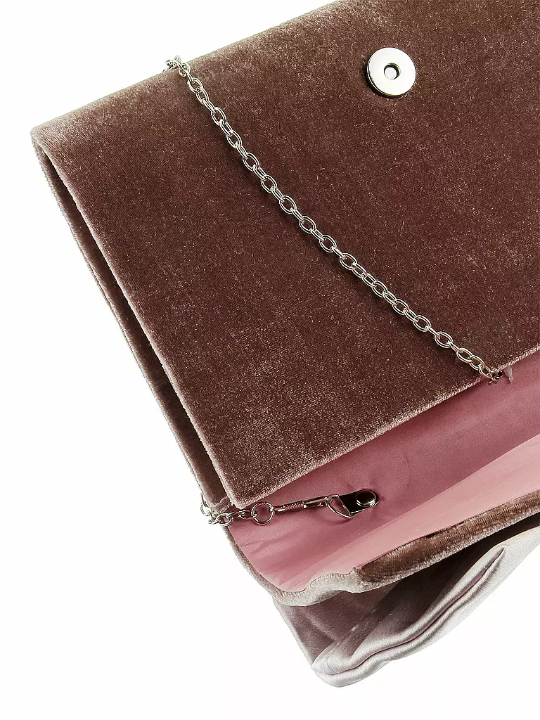 A-ZONE | Samt-Abendtasche | rosa