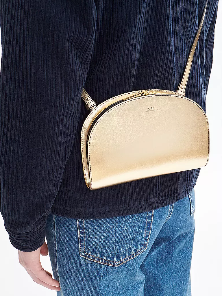 A.P.C. | Ledertasche - Mini Bag DEMI LUNE | gold