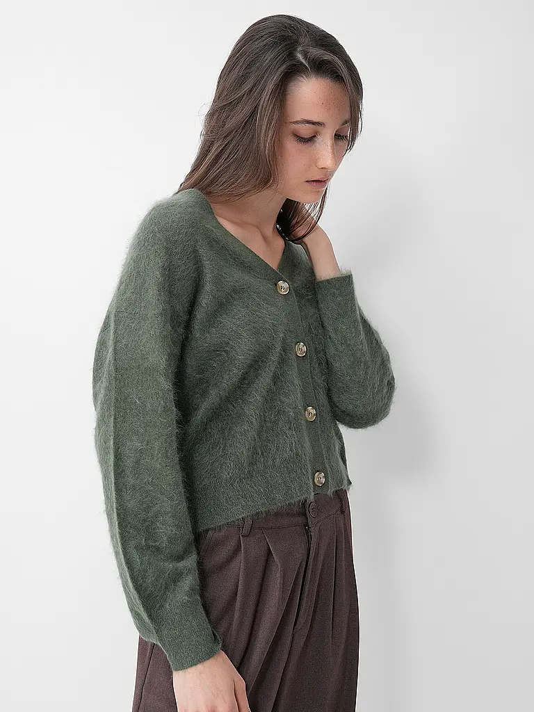 ABSOLUT | Kaschmircardigan GLORIA | olive