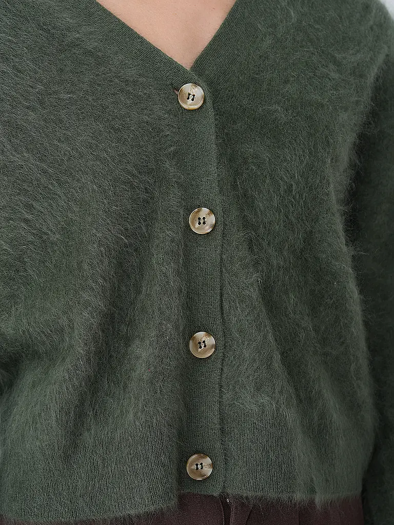 ABSOLUT | Kaschmircardigan GLORIA | olive