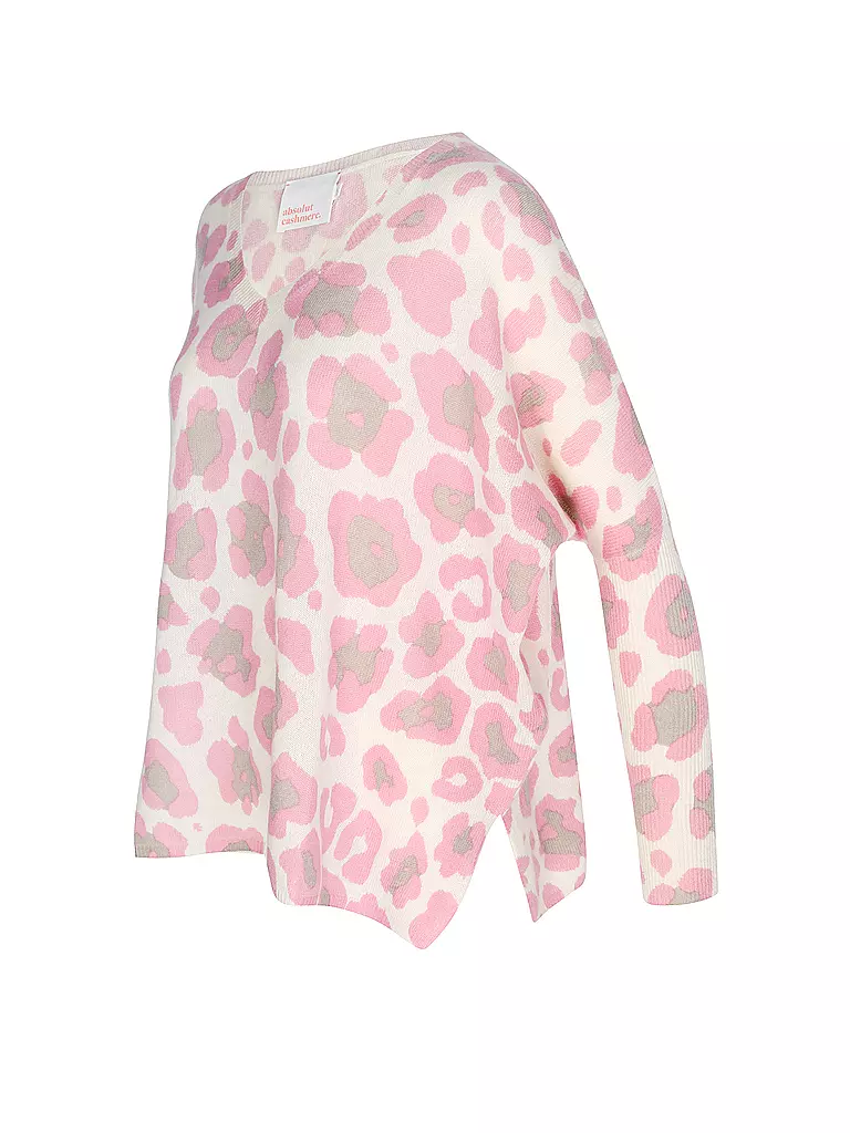 ABSOLUT | Kaschmirpullover CAMILLE PRINT | rosa