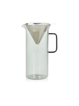 AD HOC | Kaffeebereiter IMPACT 1000ml Glas Grey Edelstahl