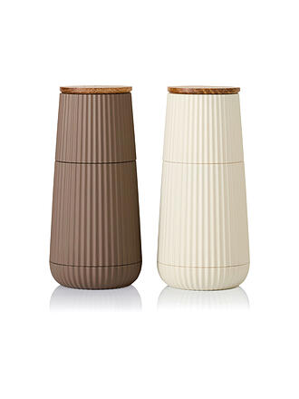 AD HOC | Set Pfeffer- und Salzmühle SCAPE 12cm Dark & Light Beige 