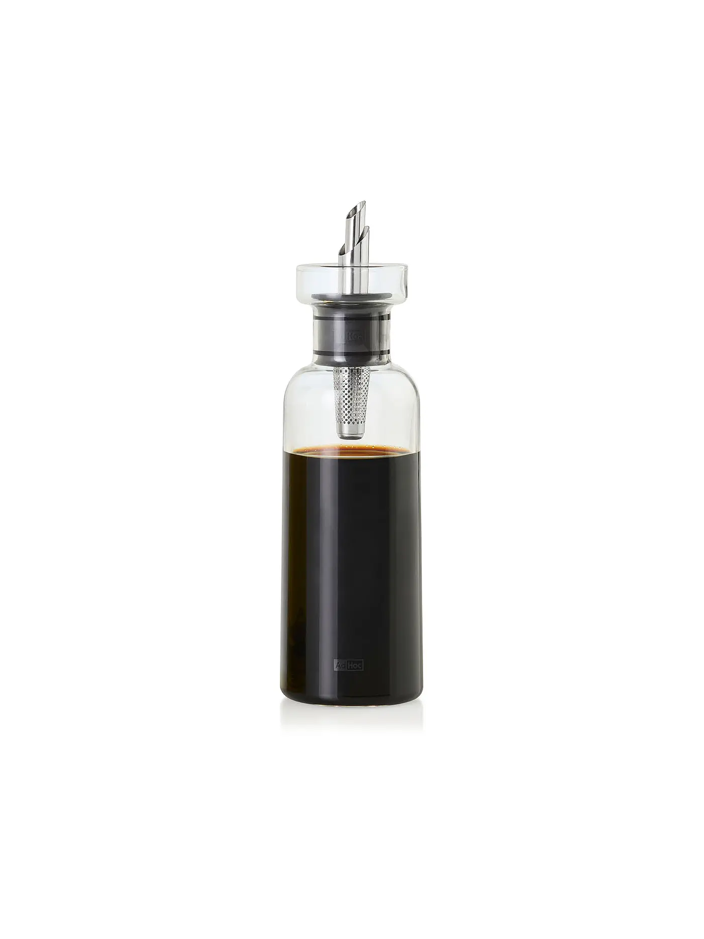 AD HOC | Essig- oder Ölspender AROMA POUR 300ml Glas / Edelstahl | transparent