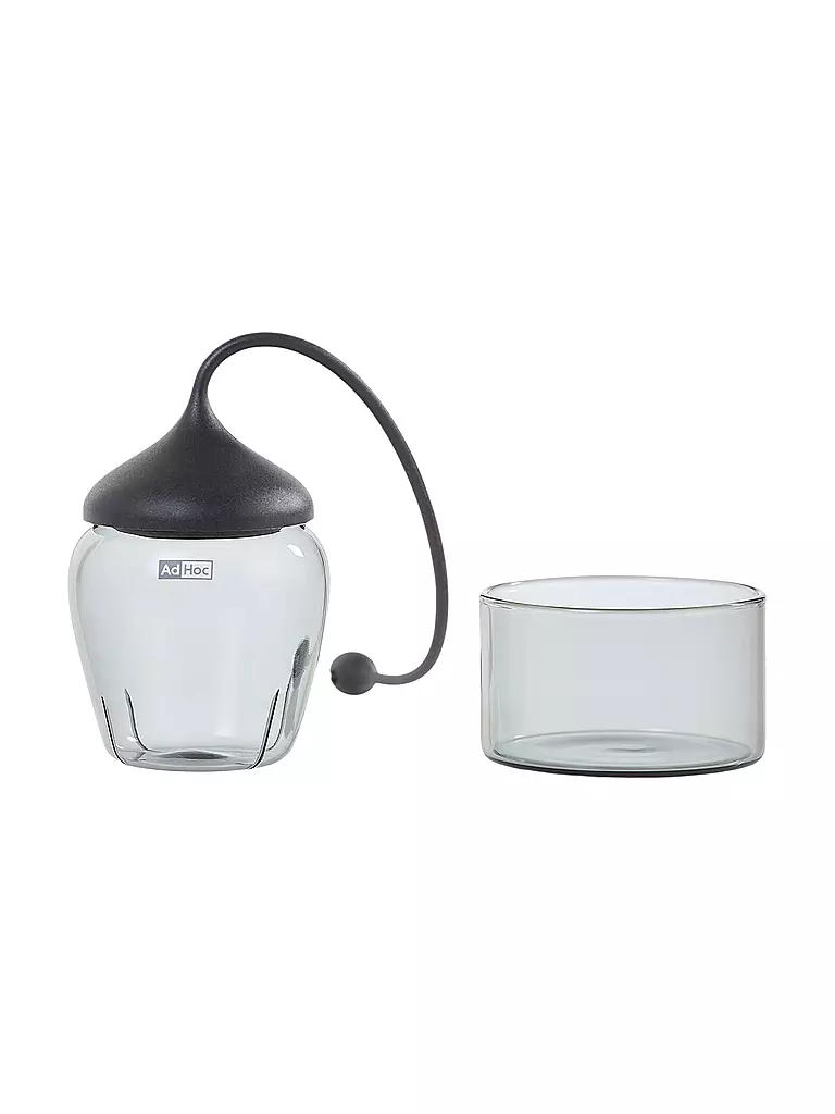 AD HOC | Glas Teefilter FUSION Glas / Grau | transparent