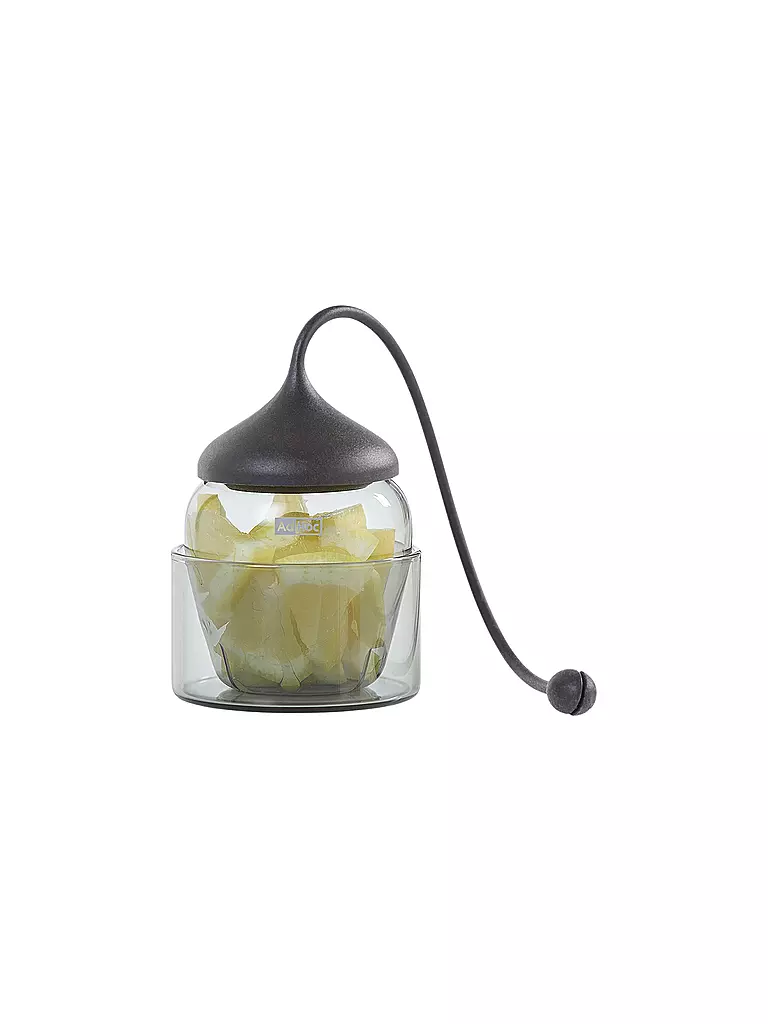 AD HOC | Glas Teefilter FUSION Glas / Grau | transparent