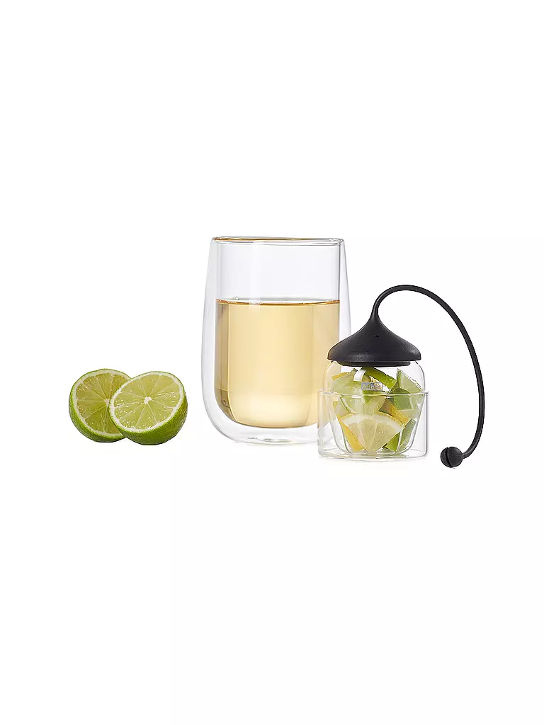 AD HOC | Glas Teefilter FUSION | grau