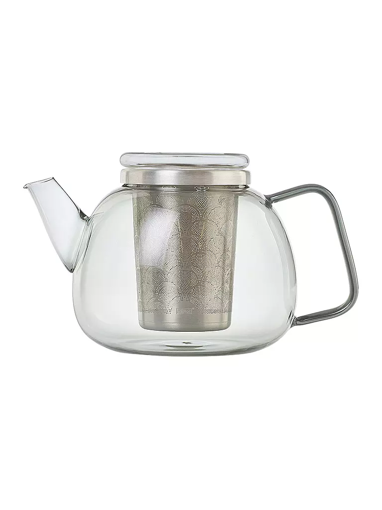 AD HOC | Teekanne 1,2 l YUNA Glas / Grau | grau