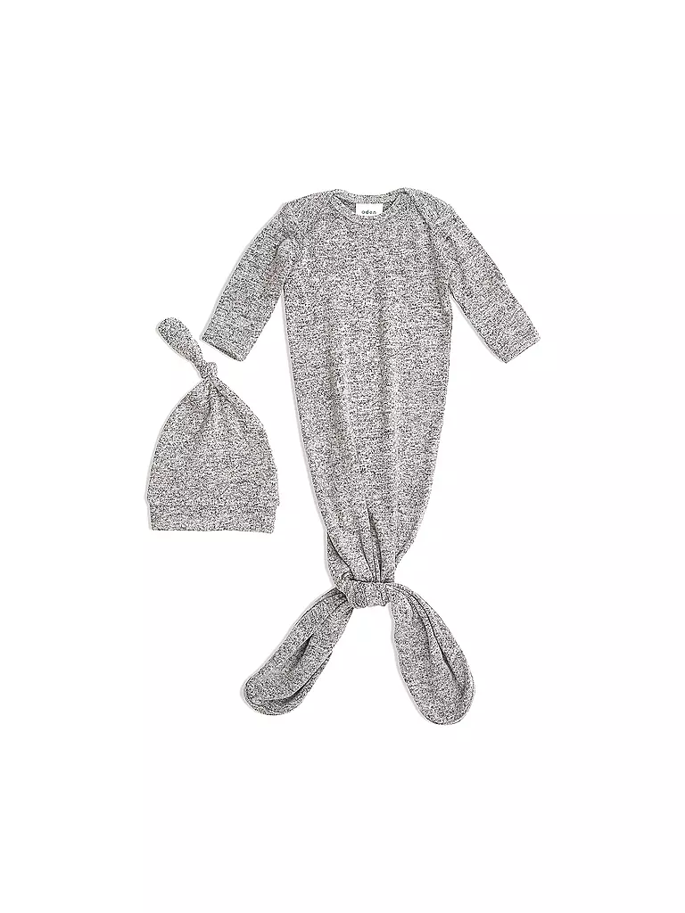 ADEN + ANAIS | Baby Set Schlafoverall mit Mütze SNUGGLE KNIT™ | hellgrau