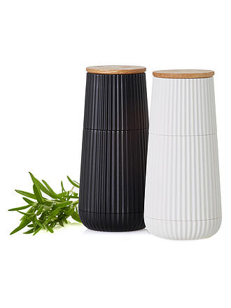 ADHOC | Salz- und Pfeffermühlen Set 2-teilig 12cm SCAPE Black / White
