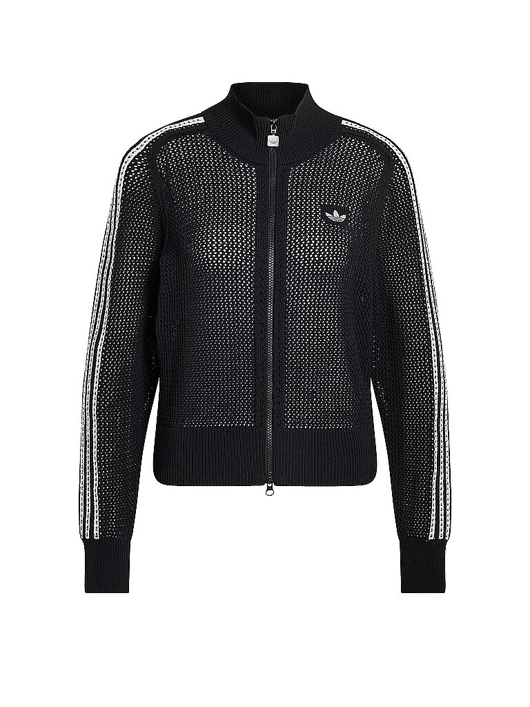 ADIDAS ORIGINALS Sweatjacke CROCHET TT schwarz | L
