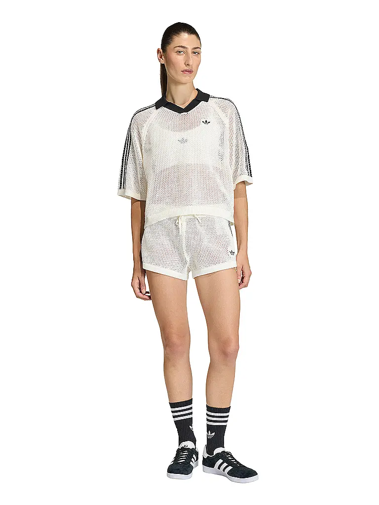 ADIDAS ORIGINALS | Poloshirt CROCHET | Weiss