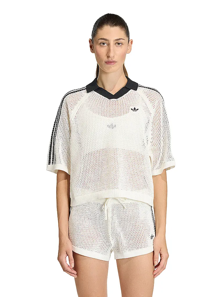 ADIDAS ORIGINALS | Poloshirt CROCHET | Weiss