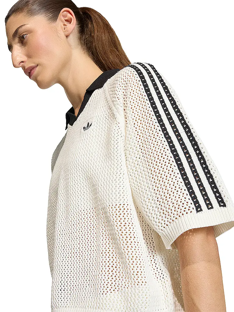 ADIDAS ORIGINALS | Poloshirt CROCHET | Weiss