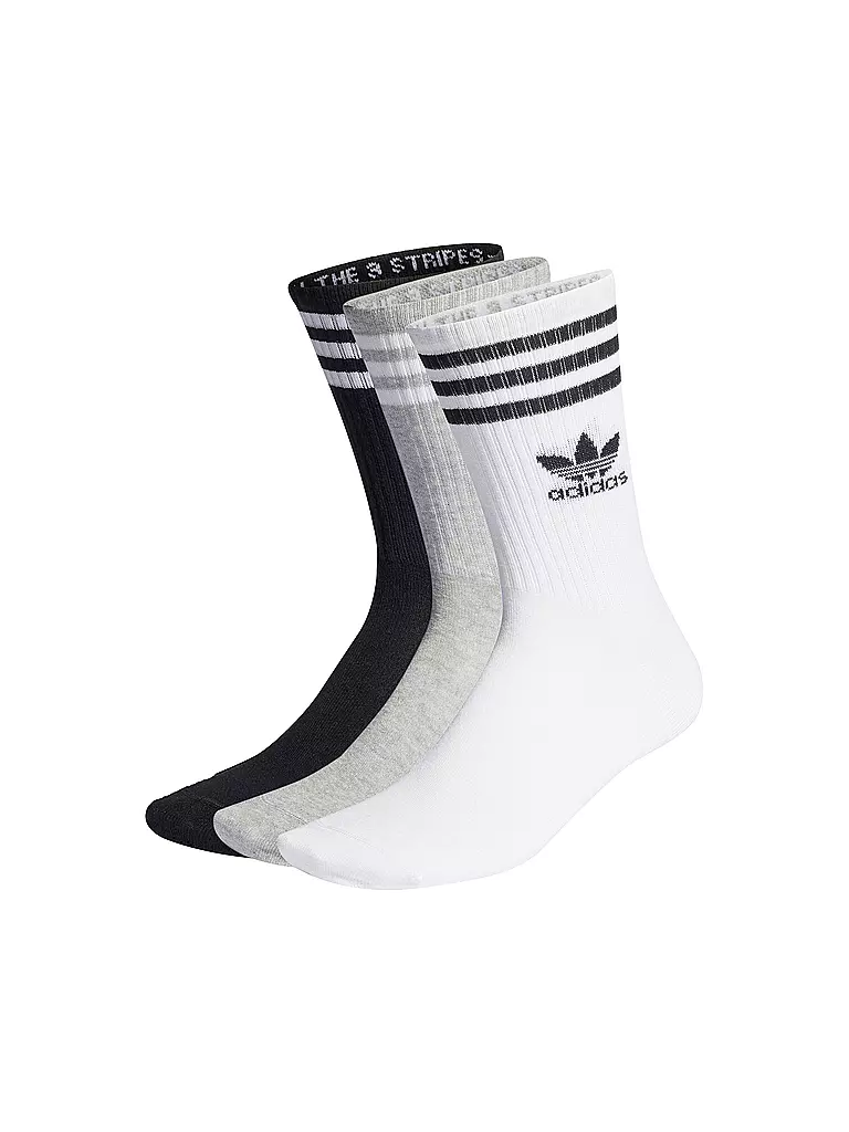 ADIDAS ORIGINALS | Socken 3er Pkg white / m grey | bunt