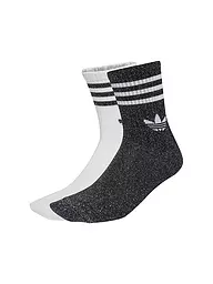 ADIDAS ORIGINALS | Socken 3S GLITTER CR 2 2-er Pkg. white | Schwarz