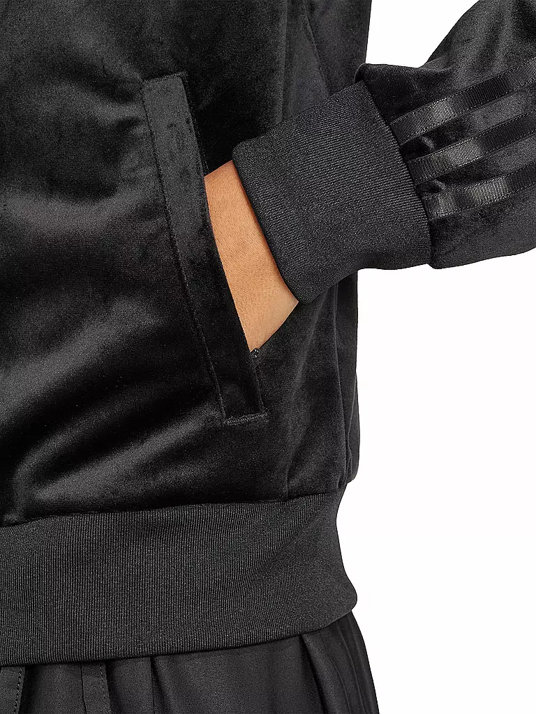 ADIDAS ORIGINALS | Sweatjacke VELVET TT | schwarz