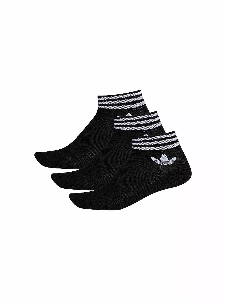 ADIDAS | Damen Knöchelsocken 3er Pkg Trefoil Ankle | schwarz