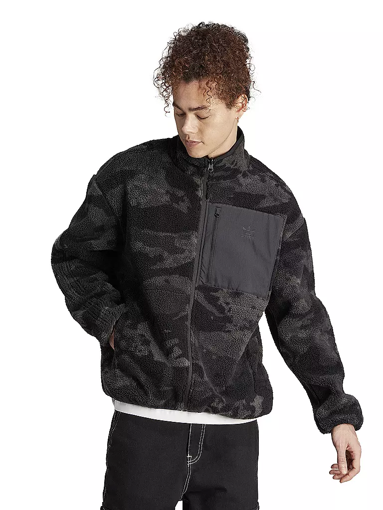 ADIDAS | Fleecejacke | schwarz