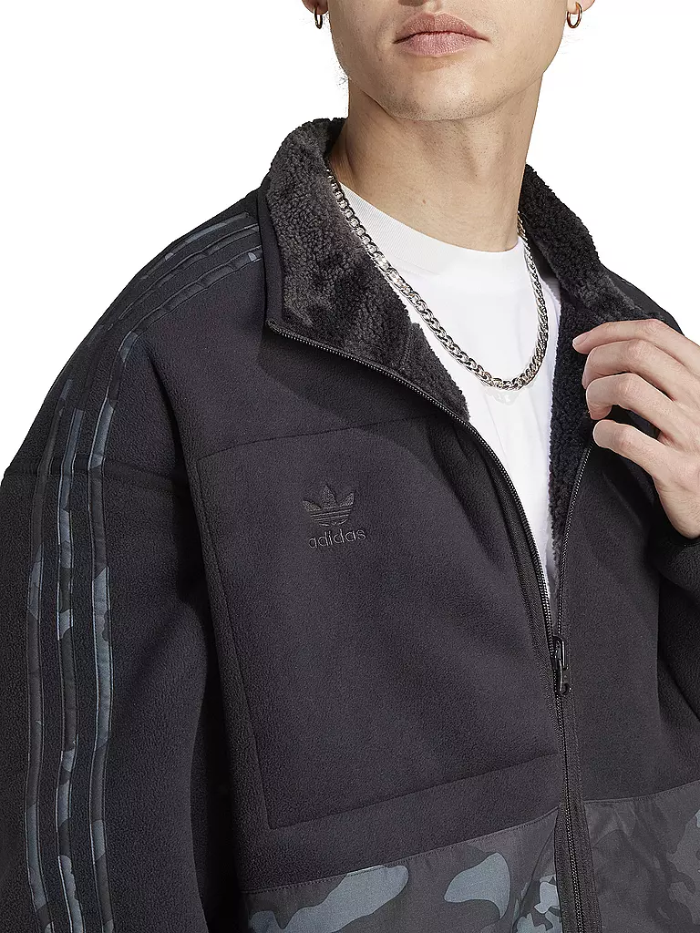 ADIDAS | Fleecejacke | schwarz