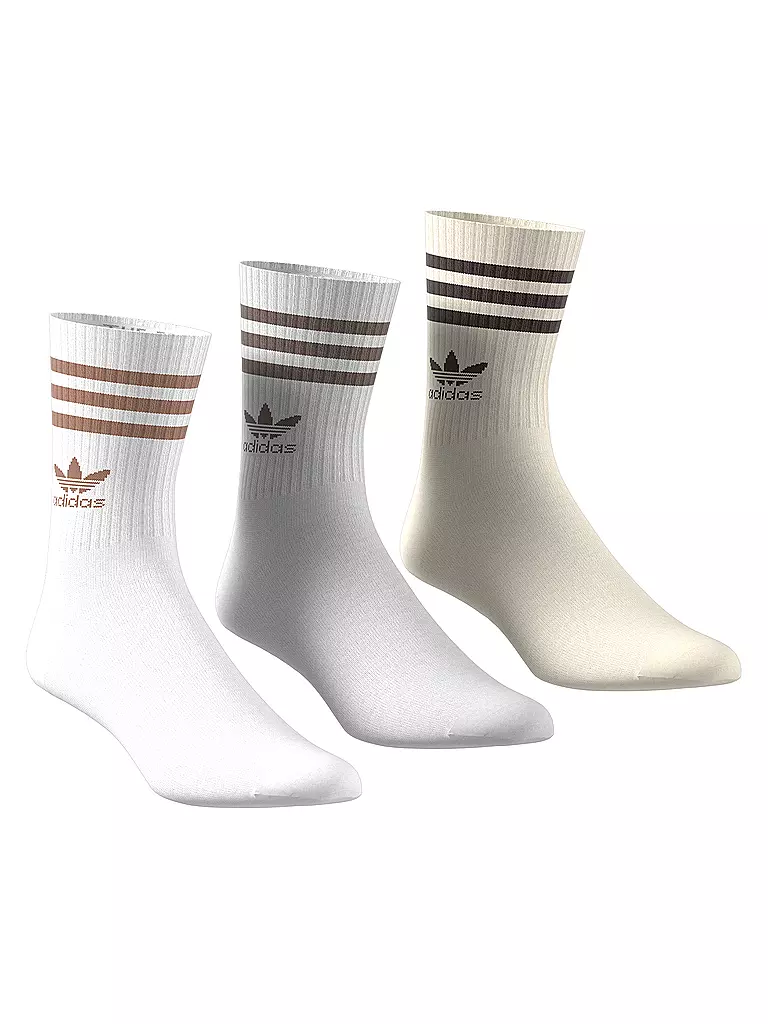 ADIDAS | Socken 3er Pkg. white/mgrey/wonwhi | beige
