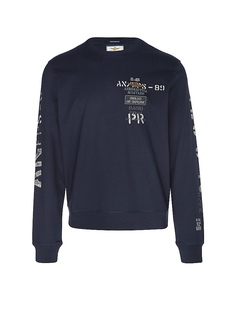AERONAUTICA MILITARE Sweater dunkelblau | L