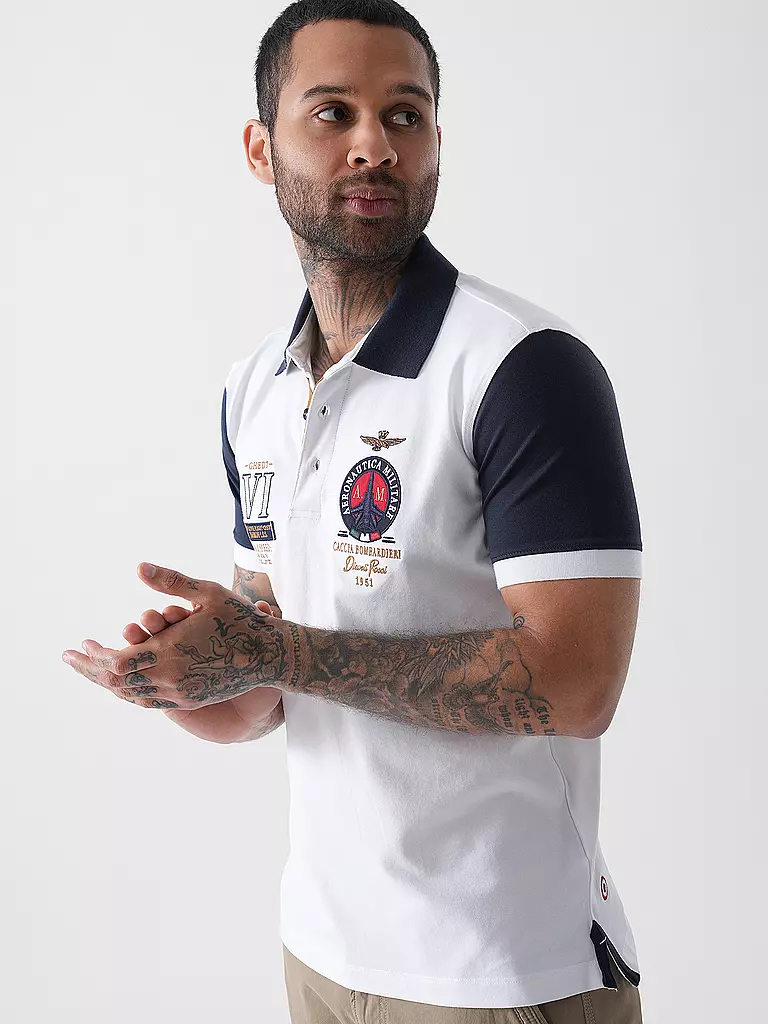 AERONAUTICA MILITARE | Poloshirt  | weiss