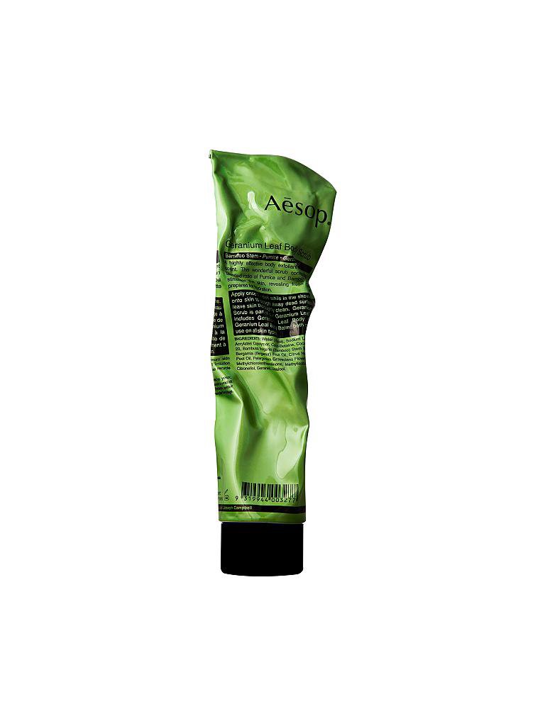 AESOP Peeling Geranium Leaf Body Scrub Tube 170ml transparent
