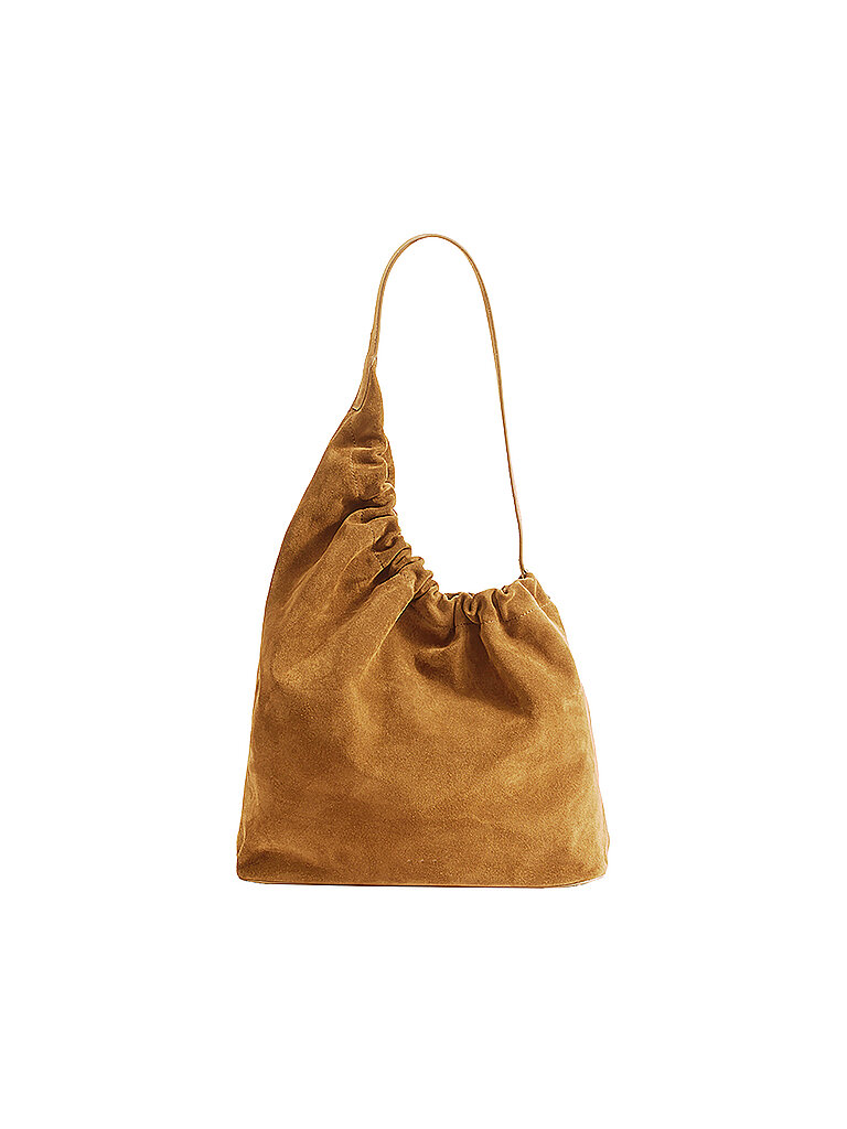 AESTHER EKME Ledertasche - Hobo Bag DEMI LUNE CLOUD camel