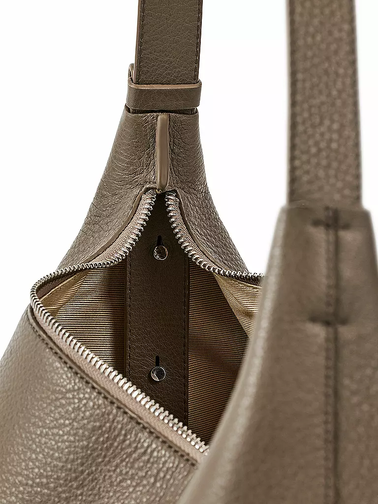 AESTHER EKME | Ledertasche - Hobo DUFFLE | grau