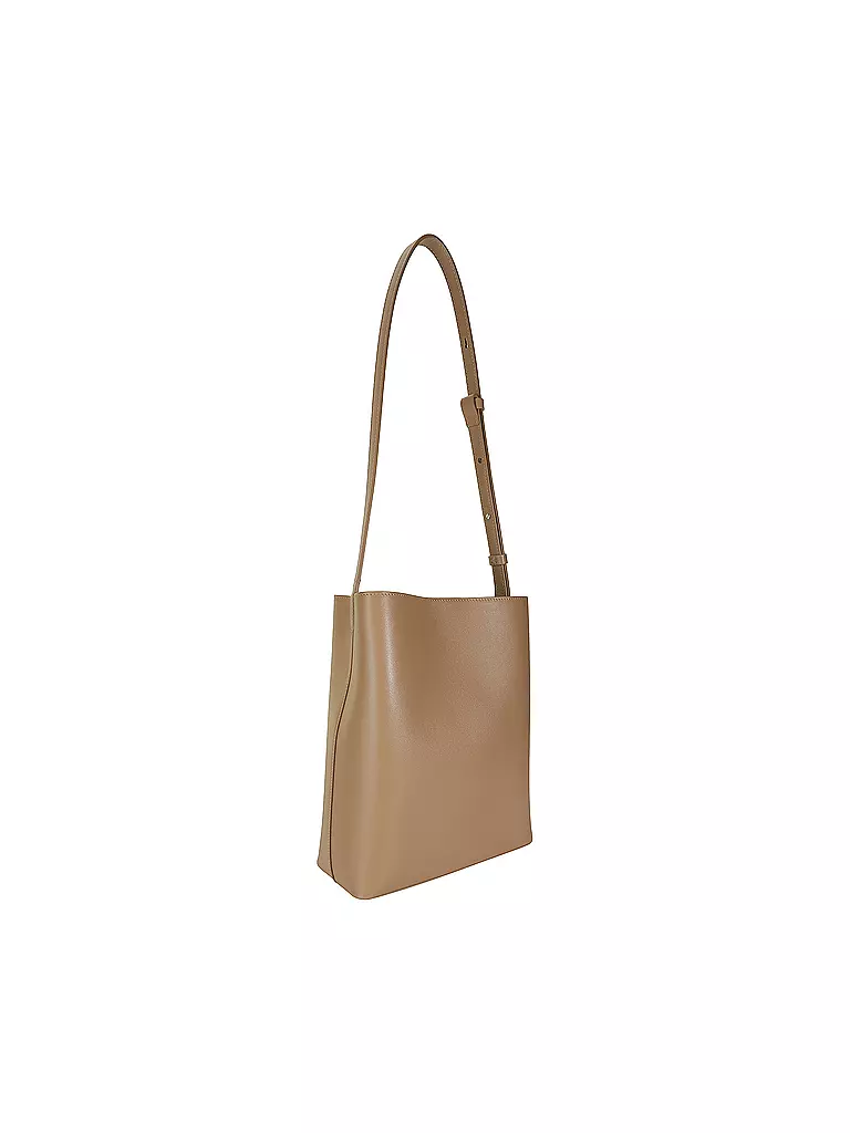 AESTHER EKME | Ledertasche - Umhängetasche SAC BUCKET | beige