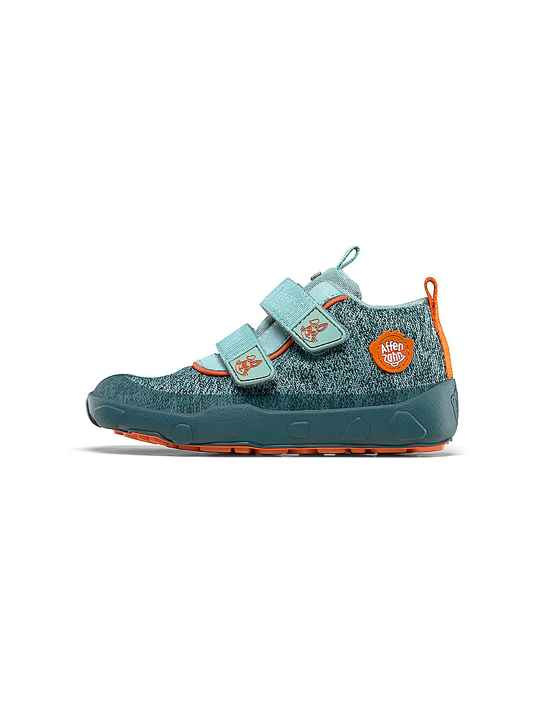 AFFENZAHN Kinder Barfußschuhe - Sneaker KNIT HAPPY Hase hellgrün | 33