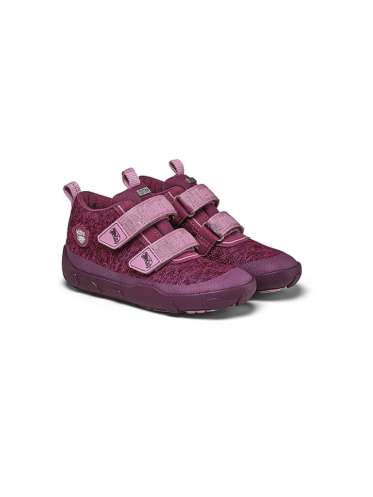 AFFENZAHN Kinder Barfußschuhe - Sneaker KNIT HAPPY Otter dunkelrot | 31