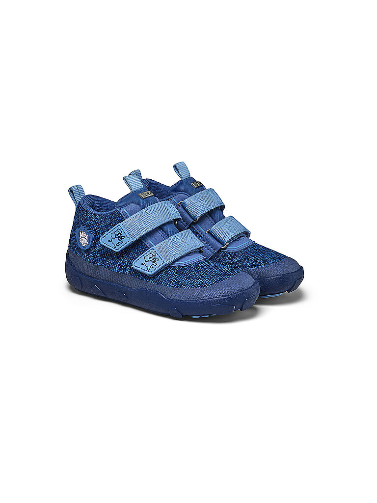 AFFENZAHN Kinder Barfußschuhe - Sneaker KNIT HAPPY Elefant dunkelblau | 30